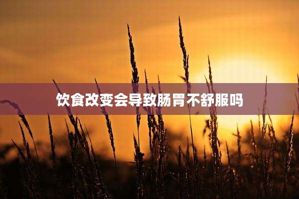 饮食改变会导致肠胃不舒服吗