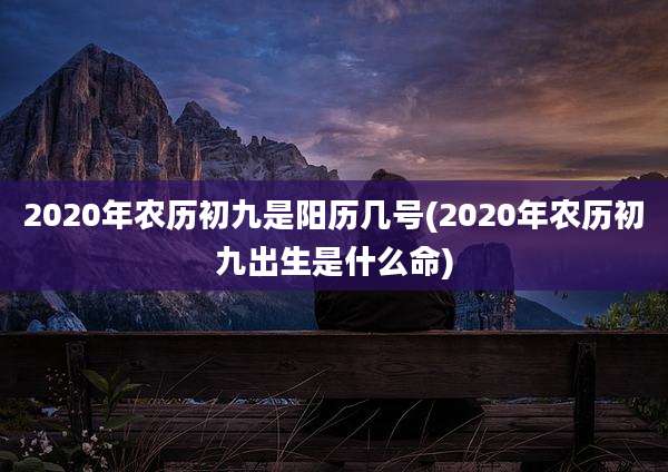 2020年农历初九是阳历几号(2020年农历初九出生是什么命)