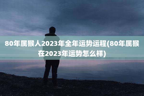 80年属猴人2023年全年运势运程(80年属猴在2023年运势怎么样)