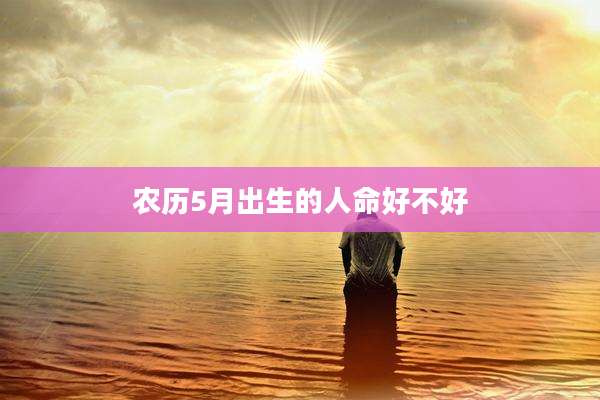农历5月出生的人命好不好