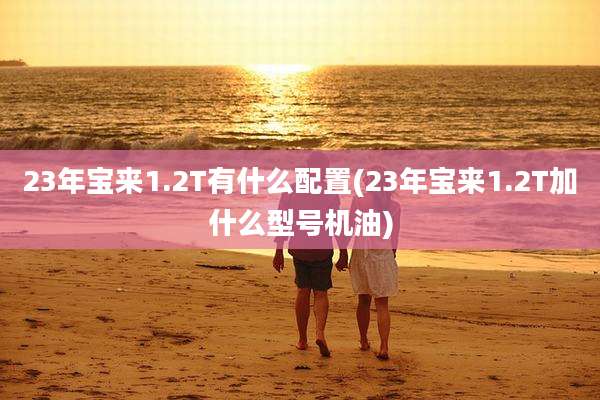 23年宝来1.2T有什么配置(23年宝来1.2T加什么型号机油)
