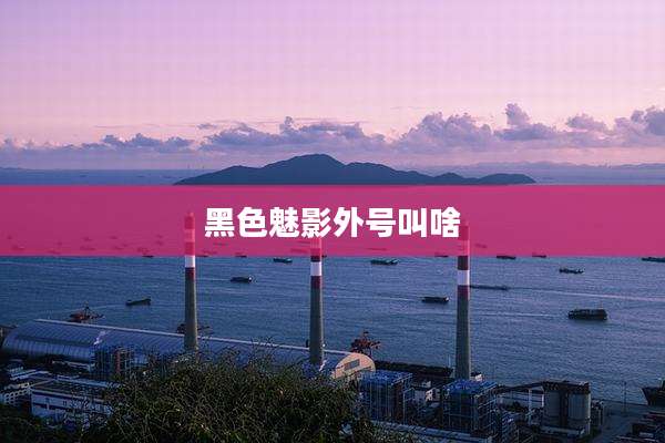 黑色魅影外号叫啥