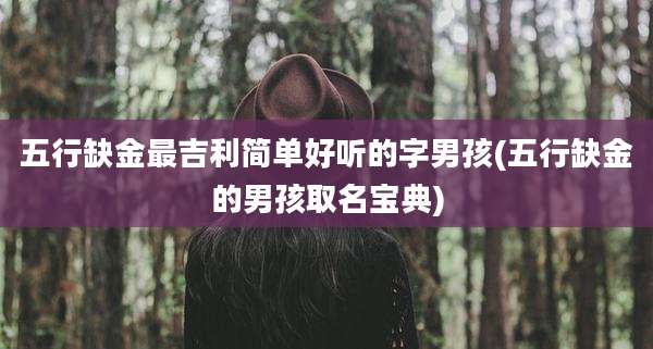 五行缺金最吉利简单好听的字男孩(五行缺金的男孩取名宝典)