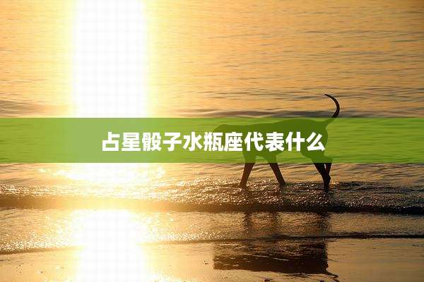 占星骰子水瓶座代表什么