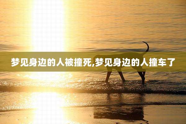 梦见身边的人被撞死,梦见身边的人撞车了