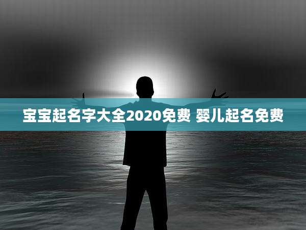 宝宝起名字大全2020免费 婴儿起名免费