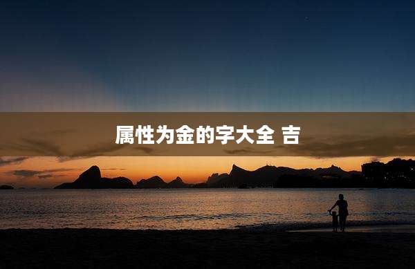 属性为金的字大全 吉