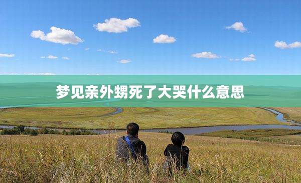 梦见亲外甥死了大哭什么意思