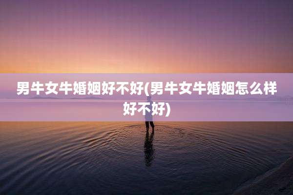 男牛女牛婚姻好不好(男牛女牛婚姻怎么样好不好)
