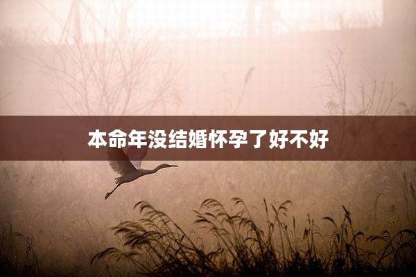 本命年没结婚怀孕了好不好