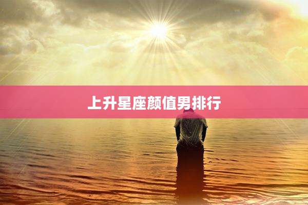 上升星座颜值男排行