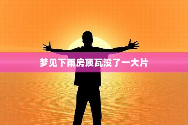 梦见下雨房顶瓦没了一大片
