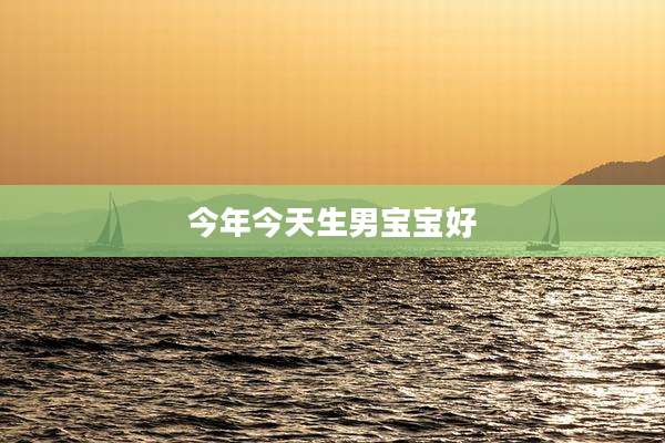 今年今天生男宝宝好