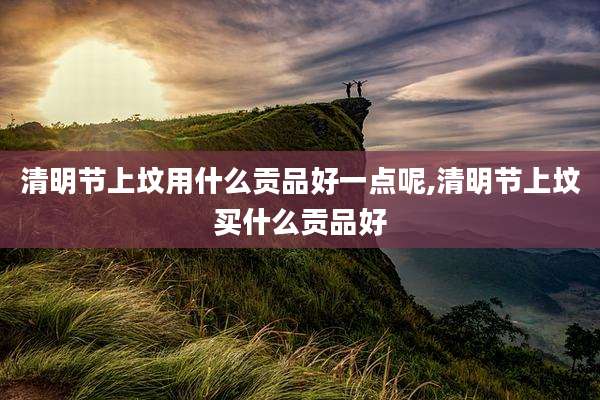清明节上坟用什么贡品好一点呢,清明节上坟买什么贡品好