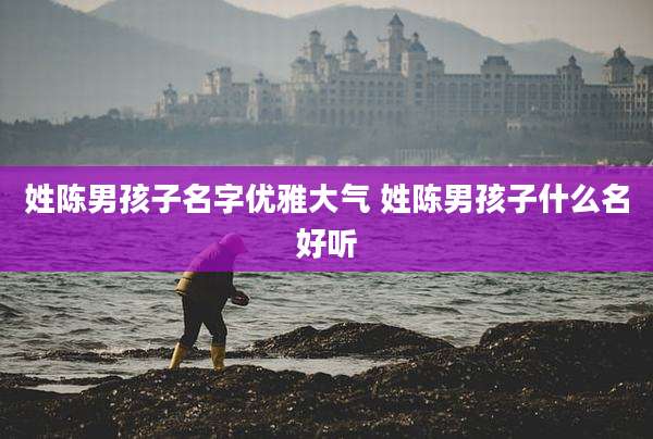 姓陈男孩子名字优雅大气 姓陈男孩子什么名好听