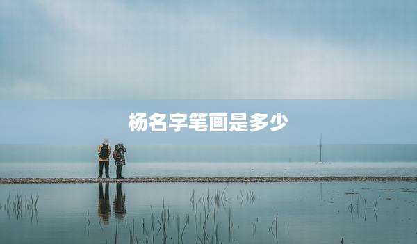 杨名字笔画是多少