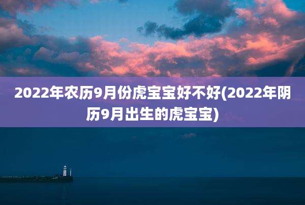 2022年农历9月份虎宝宝好不好(2022年阴历9月出生的虎宝宝)