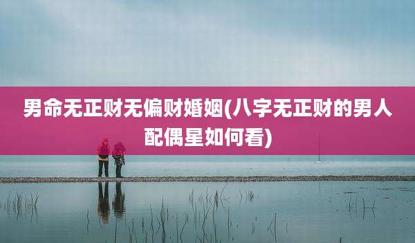 男命无正财无偏财婚姻(八字无正财的男人配偶星如何看)