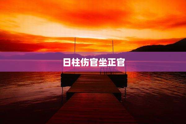 日柱伤官坐正官