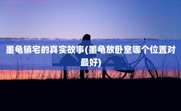 墨龟镇宅的真实故事(墨龟放卧室哪个位置对最好)