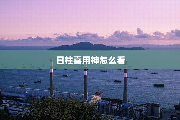 日柱喜用神怎么看