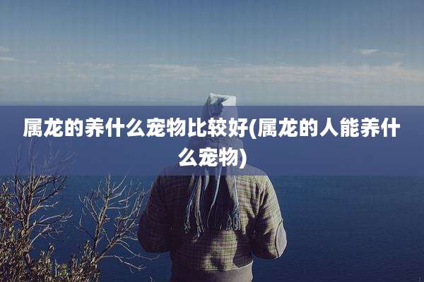 属龙的养什么宠物比较好(属龙的人能养什么宠物)