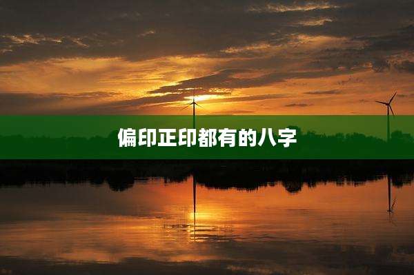 偏印正印都有的八字