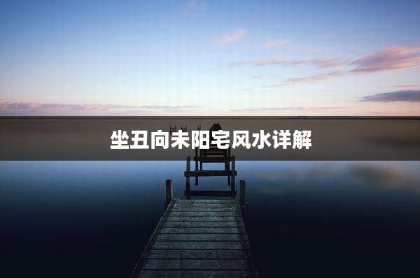 坐丑向未阳宅风水详解
