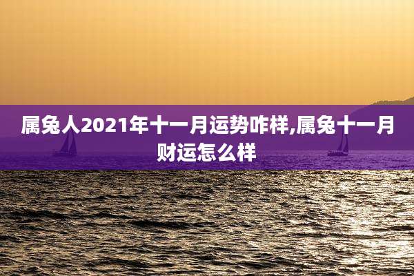 属兔人2021年十一月运势咋样,属兔十一月财运怎么样