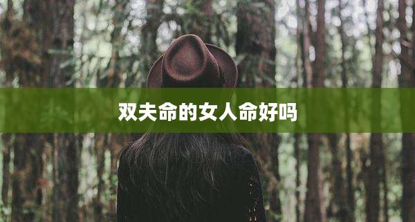 双夫命的女人命好吗