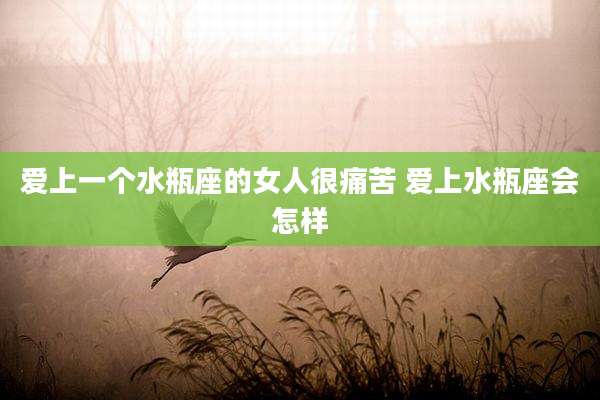 爱上一个水瓶座的女人很痛苦 爱上水瓶座会怎样