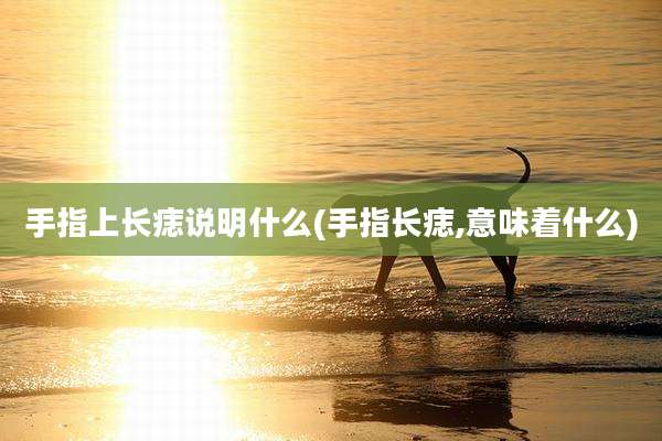 手指上长痣说明什么(手指长痣,意味着什么)
