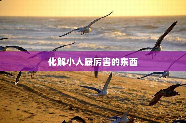 化解小人最厉害的东西