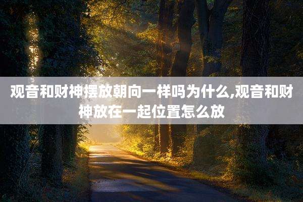 观音和财神摆放朝向一样吗为什么,观音和财神放在一起位置怎么放