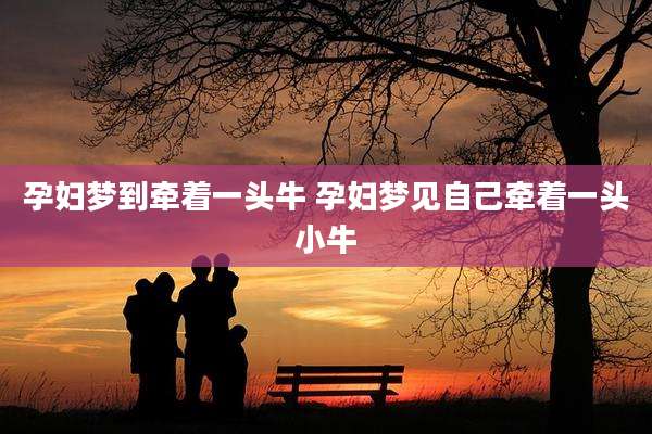 孕妇梦到牵着一头牛 孕妇梦见自己牵着一头小牛