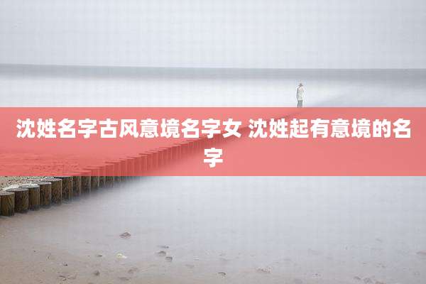 沈姓名字古风意境名字女 沈姓起有意境的名字