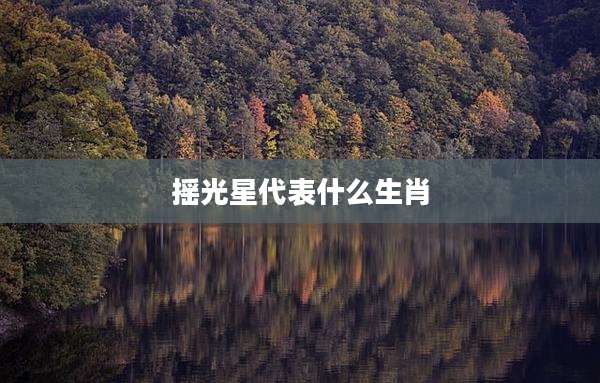 摇光星代表什么生肖