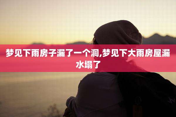 梦见下雨房子漏了一个洞,梦见下大雨房屋漏水塌了