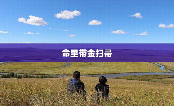 命里带金扫帚