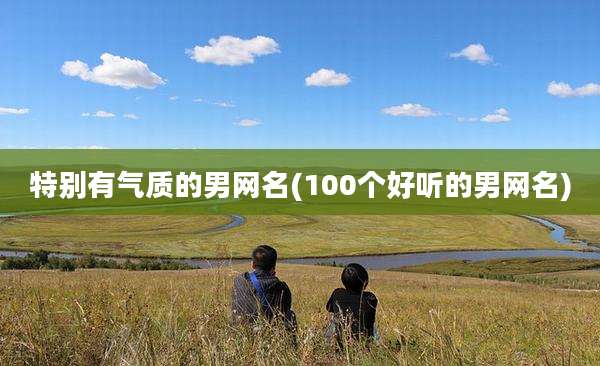 特别有气质的男网名(100个好听的男网名)