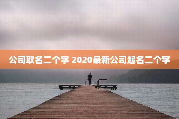 公司取名二个字 2020最新公司起名二个字