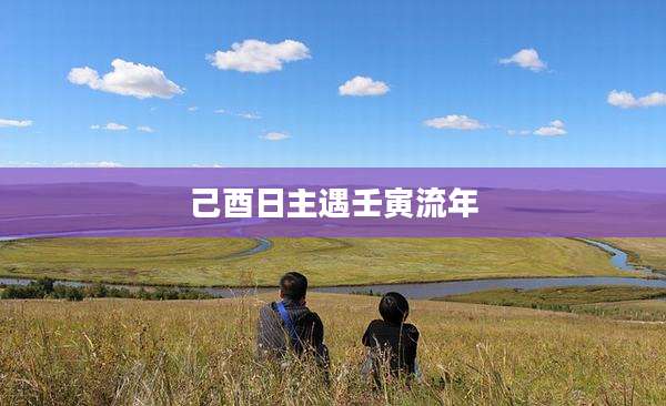 己酉日主遇壬寅流年