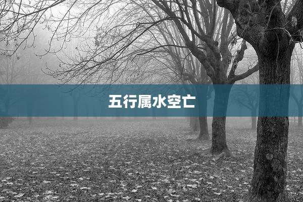 五行属水空亡