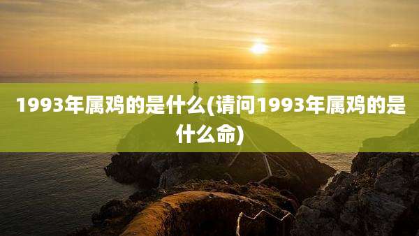 1993年属鸡的是什么(请问1993年属鸡的是什么命)
