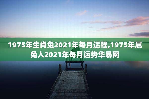 1975年生肖兔2021年每月运程,1975年属兔人2021年每月运势华易网