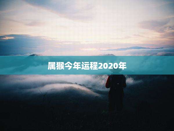 属猴今年运程2020年