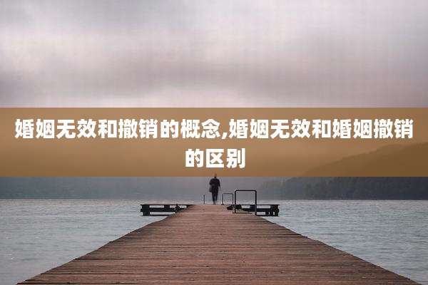 婚姻无效和撤销的概念,婚姻无效和婚姻撤销的区别