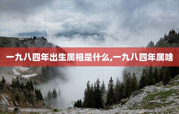 一九八四年出生属相是什么,一九八四年属啥