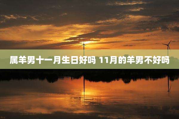 属羊男十一月生日好吗 11月的羊男不好吗