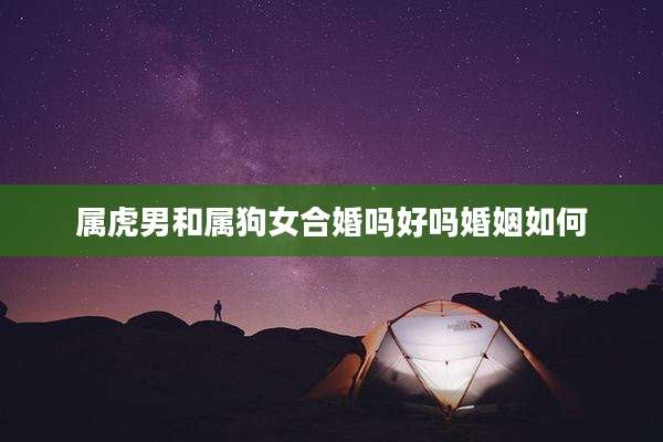 属虎男和属狗女合婚吗好吗婚姻如何